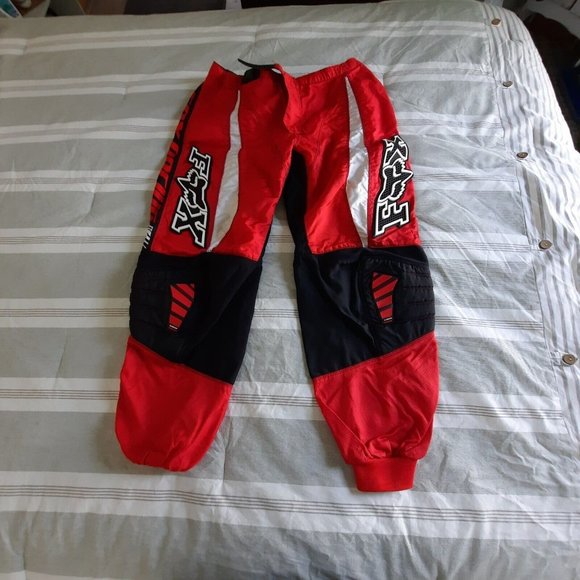 Fox Pants Mens Fox 8 Motocross Red Black Off Road Dirt Bike Riding